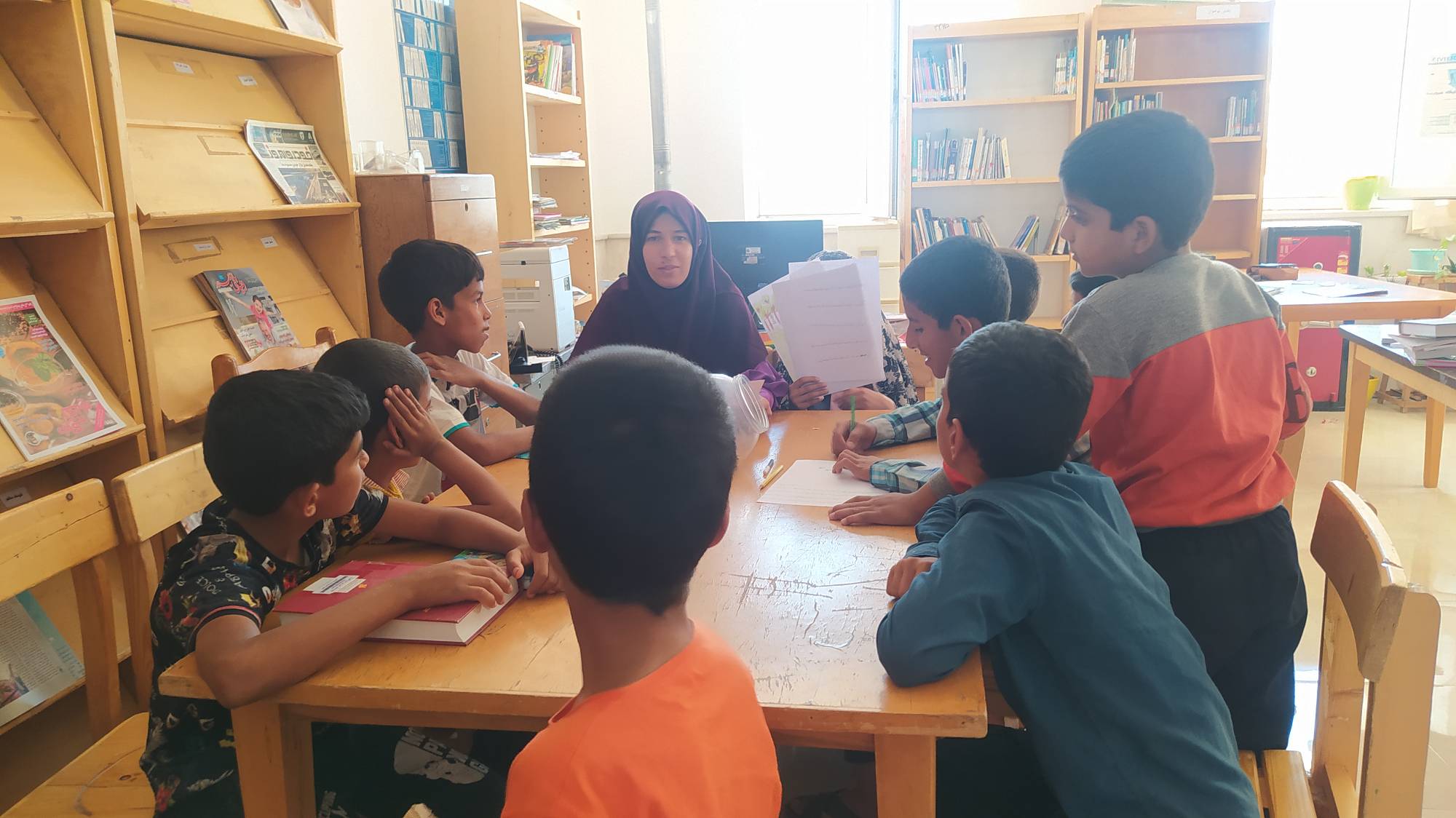 کتابخانه شهید شریفنیا نقطه ثقل دهستان است