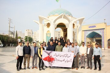 تجدید پیمان کتابداران کتابخانه‌های عمومی استان بوشهر با شهدا