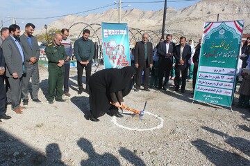 کلنگ زنی ساختمان جدید کتابخانه عمومی شهدای مهر