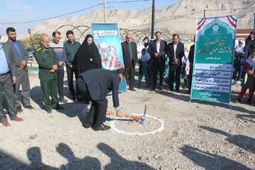 کلنگ زنی ساختمان جدید کتابخانه عمومی شهدای مهر