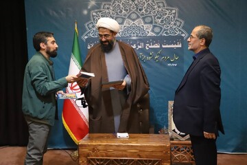 دیدار مهدی رمضانی دبیرکل نهاد با آیت‌الله حبیب‌الله شعبانی امام جمعه همدان