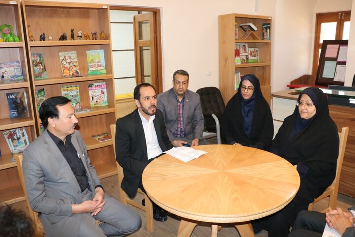 دیدار مدیران‌کل کتابخانه‌های عمومی و بهزیستی استان کرمان