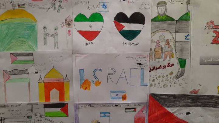 حمایت از کودکان و نوجوانان مظلوم غزه با زبان هنر