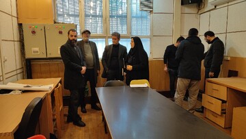 بازدید معاون توسعه کتابخانه ها و ترویج کتابخوانی از پروژه های عمرانی کتابخانه های شهر تهران