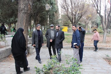 بازدید معاون توسعه کتابخانه ها و ترویج کتابخوانی از پروژه های عمرانی کتابخانه های شهر تهران