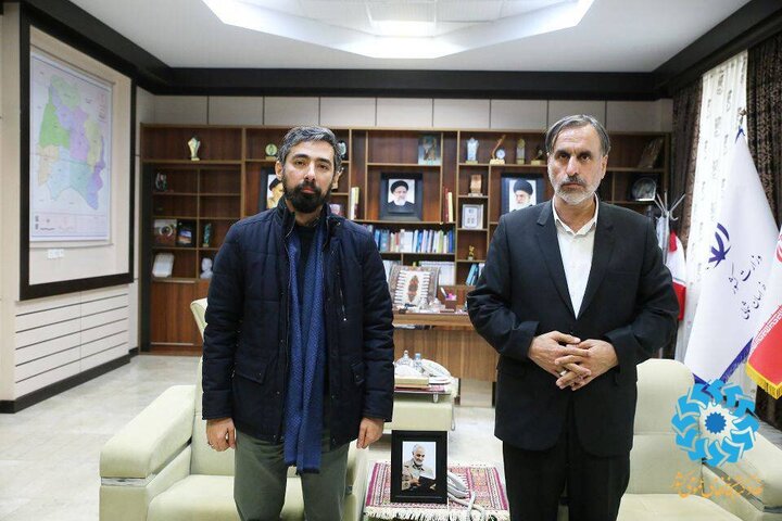 دیدار و گفت و گوی مهدی رمضانی دبیرکل نهاد با محمدرضا حسین نژاد استاندار خراسان شمالی