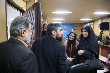 نشست خبری مهدی رمضانی دبیرکل نهاد کتابخانه های عمومی کشور با اصحاب رسانه استان گلستان