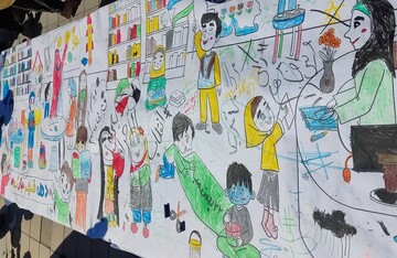 غرفه فرهنگی کتابخانه های عمومی استان کرمانشاه در روز 22 بهمن