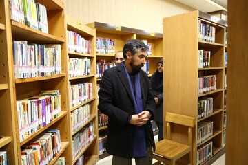 بازدید مهدی رمضانی دبیرکل نهاد از کتابخانه الغدیر بیرجند