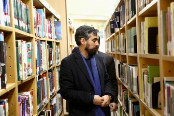بازدید مهدی رمضانی دبیرکل نهاد از کتابخانه الغدیر بیرجند