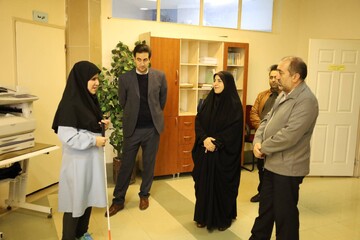 بازدید مسئولین از کتابخانه مرکزی ارومیه