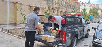 هلال احمر اهدای کتاب قم نوروز