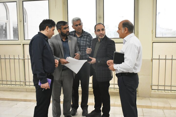 بازدید مدیرانکل نهاد از آخرین مراحل بازسازی کتابخانه شهید آیت الله دستغیب