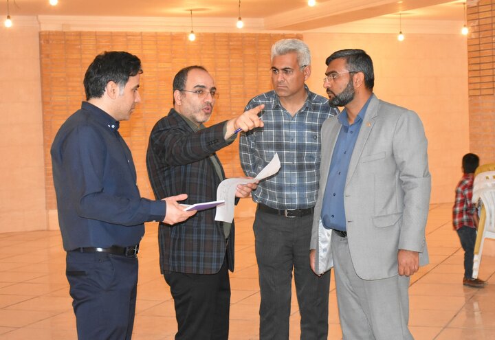 بازدید مدیرانکل نهاد از آخرین مراحل بازسازی کتابخانه شهید آیت الله دستغیب