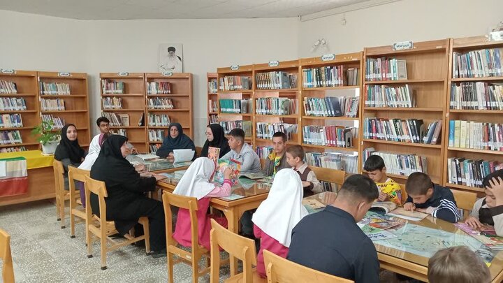 روز به یادماندنی کودکان استثنایی جاورسیان در کتابخانه ادیب الممالک