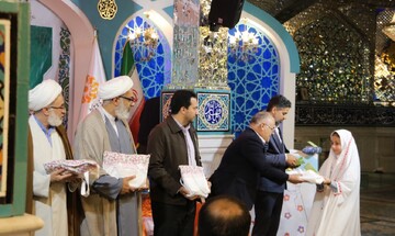 جشن تکلیف فرزندان کارکنان اداره کل کتابخانه های عمومی خراسان شمالی در شبستان امامزاده سید عباس(ع) بجنورد