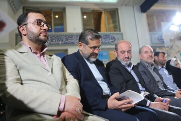 آئین رونمایی از کتاب «از چراغی دوردست» سروده غلامعلی حداد عادل با حضور وزیر فرهنگ