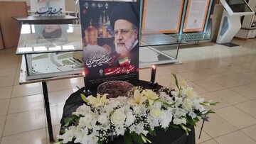 سیاه پوشان کتابخانه های عمومی اردبیل به مناسبت شهادت رئیس جمهور