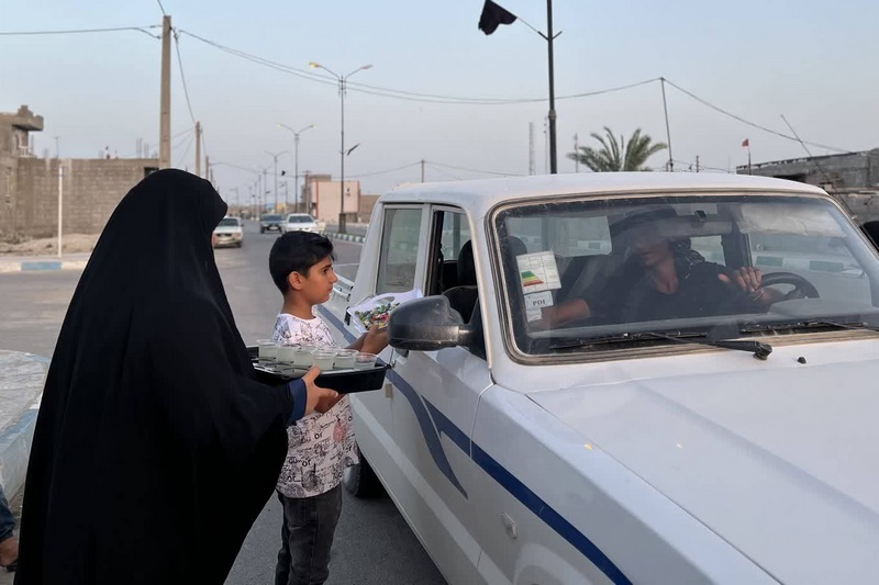 برگزاری مراسم یادبود و ایستگاه صلواتی در شهر شُنبه