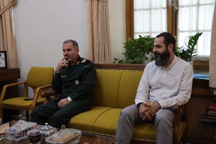 فرمانده سپاه کربلای مازندران با دبیرکل نهاد کتابخانههای عمومی کشور دیدار کرد