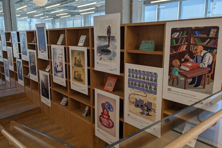 نمایشگاه آثار دوسالانه بینالمللی کارتون کتاب در کتابخانه ملی تاتارستان افتتاح شد