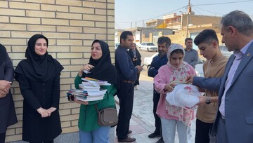 افتتاح کتابخانه شهید شیرعلیمردان خان بختیاری شهر شرافت شوشتر 