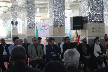 آیین غبارروبی آستان مقدس امامزاده یحیی بن زید(ع) میامی مشهد با حضور سرپرست اداره کل کتابخانه های عمومی خراسان رضوی