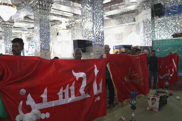 آیین غبارروبی آستان مقدس امامزاده یحیی بن زید(ع) میامی مشهد با حضور سرپرست اداره کل کتابخانه های عمومی خراسان رضوی