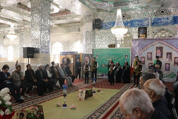 آیین غبارروبی آستان مقدس امامزاده یحیی بن زید(ع) میامی مشهد با حضور سرپرست اداره کل کتابخانه های عمومی خراسان رضوی