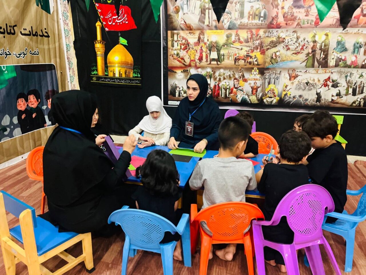 بازدید دبیرکل نهاد از موکبهای فرهنگی کتابخانههای عمومی در مرزها