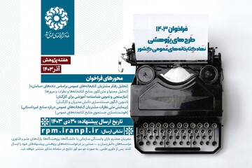 فراخوان ارسال طرح‌های پژوهشی 1403 نهاد کتابخانه‌های عمومی کشور