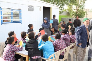 اردوی فرهنگی جهادی «روستا با طعم کتاب» در روستای بنیاد  استان بوشهر