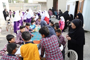 اردوی فرهنگی جهادی «روستا با طعم کتاب» در روستای بنیاد  استان بوشهر