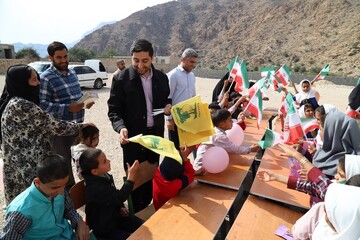 اردوی فرهنگی جهادی «روستا با طعم کتاب» در روستای درنگ استان بوشهر