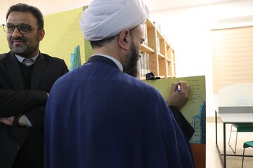 آیین افتتاح کتابخانه عمومی امام حسین(ع) روستای بزنگان شهرستان سرخس از توابع استان خراسان رضوی