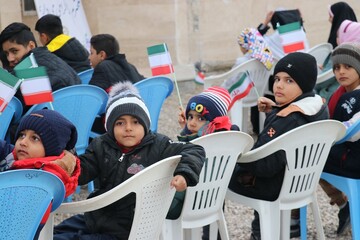 آیین افتتاح کتابخانه عمومی امام حسین(ع) روستای بزنگان شهرستان سرخس از توابع استان خراسان رضوی