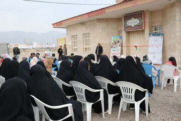 آیین افتتاح کتابخانه عمومی امام حسین(ع) روستای بزنگان شهرستان سرخس از توابع استان خراسان رضوی