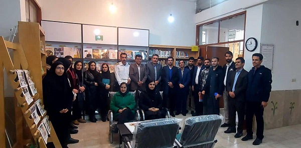 بازدید مسئولان استانی از کتابخانه مرکزی آیتالله ملک حسینی یاسوج