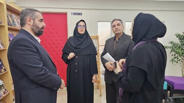 بازدید دبیرکل نهاد از کتابخانه‌ کوثر شهرستان خرمدره