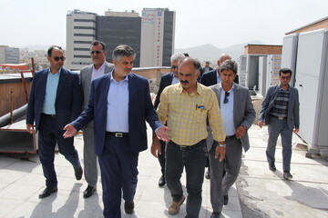 بازدید استاندار مرکزی از پروژه کتابخانه مرکزی اراک