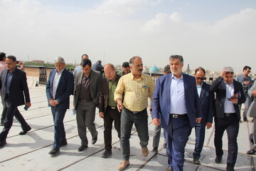 بازدید استاندار مرکزی از پروژه کتابخانه مرکزی اراک