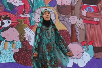 آیین اختتامیه استانی سومین دو سالانه قصه گویی نهال امید در آرامگاه عطار نیشابوری