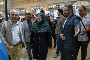 فاطمه مهاجرانی - گزارش تصویری چهارمین روز سی و ششمین نمایشگاه بین المللی کتاب تهران