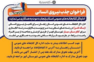 فراخوان جذب نیروی انسانی