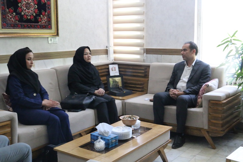 دیدار مدیرکل کتابخانه های عمومی کردستان با فرماندار بیجار