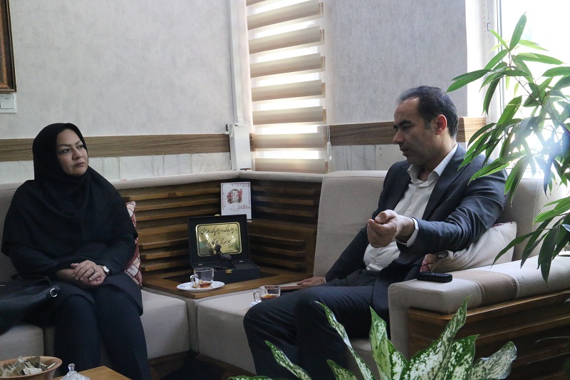 دیدار مدیرکل کتابخانه های عمومی کردستان با فرماندار بیجار
