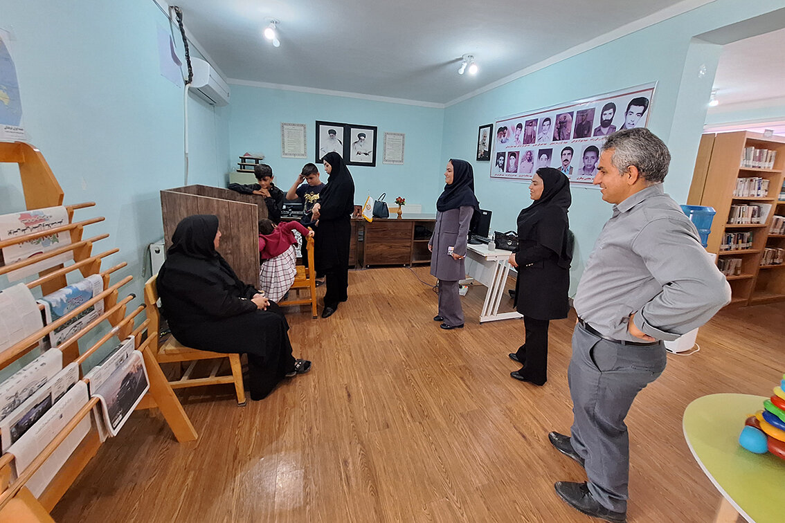 بازدید مدیرکل کتابخانه های عمومی استان ایلام از کتابخانه های شهرستان هلیلان
