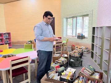 مراحل پایانی آماده سازی کتابخانه عارف قزوینی