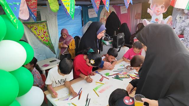 موکبهای فرهنگی کتابخانههای عمومی استان سمنان در مسیر «راهپیمایی بزرگ غدیر» برپا شد