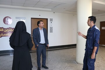 بازدید سرپرست اداره کل از کتابخانه مرکزی امام خمینی (قدس سره) مشهد